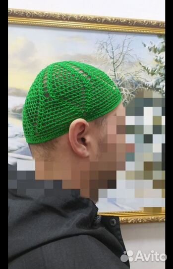 Тюбетейка/летняя шапочка мужская, р-р 52-54