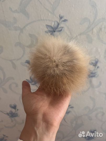 Помпон из натурального меха