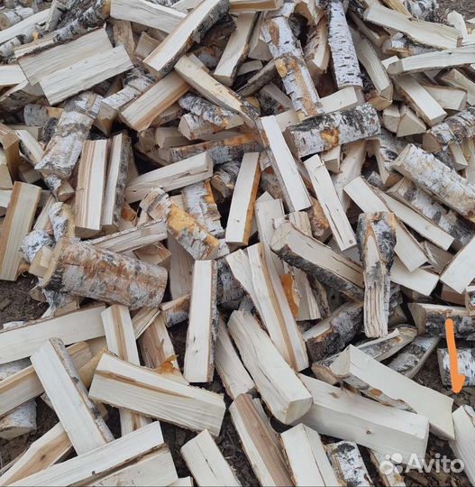 Дрова березовые колотые полусухие