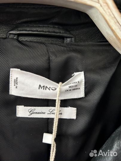 Р. 44. Mango. Кожаная байкерская куртка, косуха