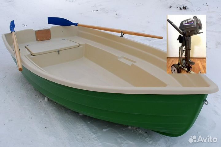 Вёсельная лодка с мотором Тортилла-305 с Рундуком