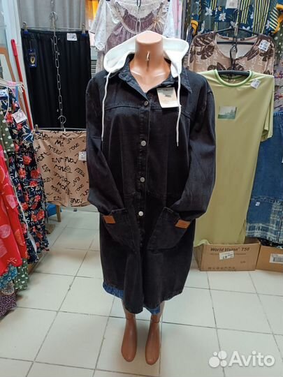 Ветровка джинсовая 60-64