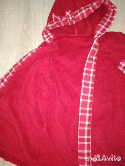 Махровый халат для девочки 2 года Pelican