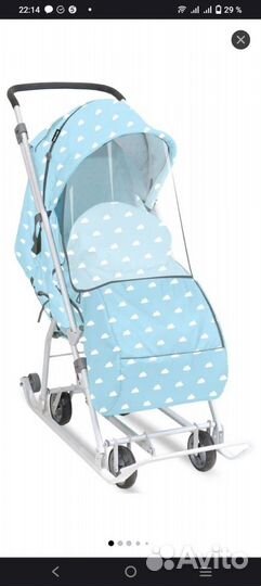 Детские санки коляска