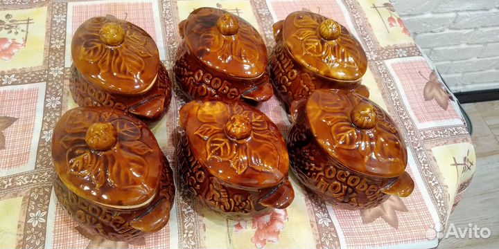 Посуда,сервиз,горшочки для жаркого,солонка