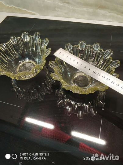 Ваза цветное стекло СССР