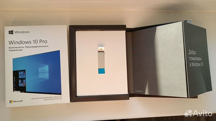 Коробка от Windows 10 PRO USB BOX 32/64 RUS