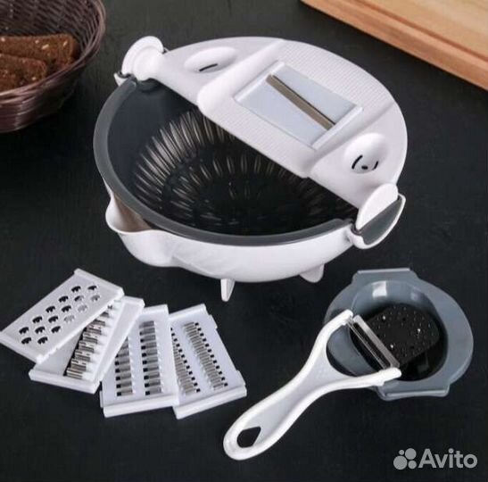 Новая терка, дуршлаг 5 насадок