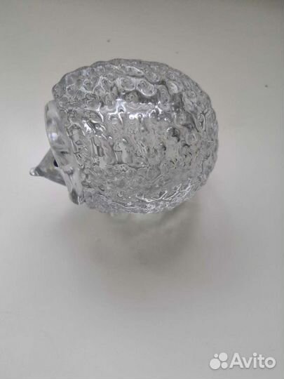 Хрустальный ежик винтажный СССР