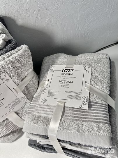 Махровые полотенца банные комплект 6 шт