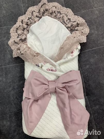 Конверт на выписку для девочки / плед на выписку