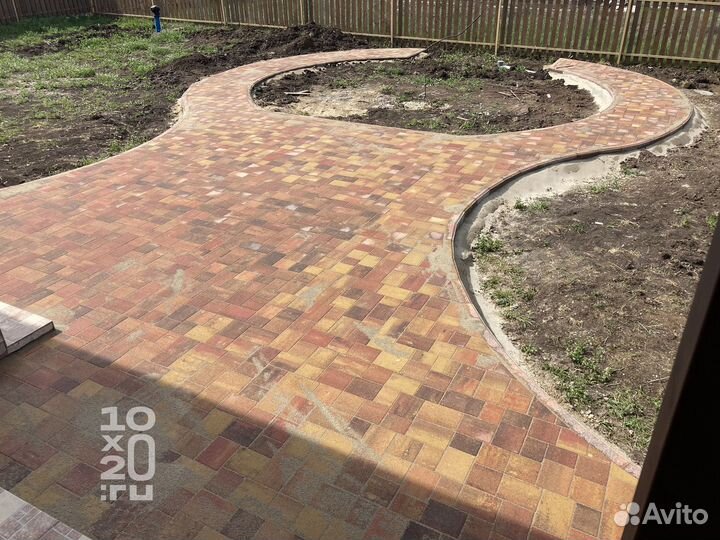 Тротуарная плитка, бордюры, газонная решетка