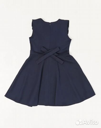 Школьный сарафан 128-134 синий/ школьная форма