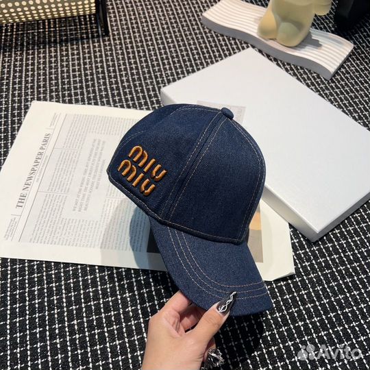 Джинсовая кепка Miu Miu