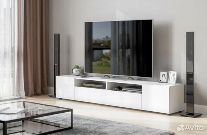 Тумба под тв белая 2 метра Токио