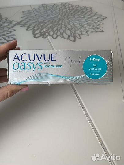 Линзы контактные acuvue oasys 1 day - 3,50