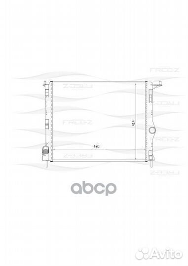 Радиатор free-Z renault duster/logan/sandero/ L