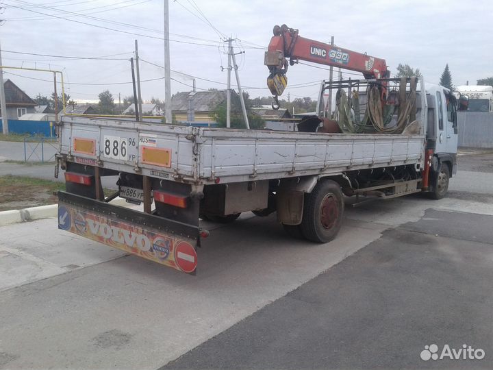 Аренда и услуги манипулятора, стрела 3 т, 11 м, борт 3.4 т, 6.2 м