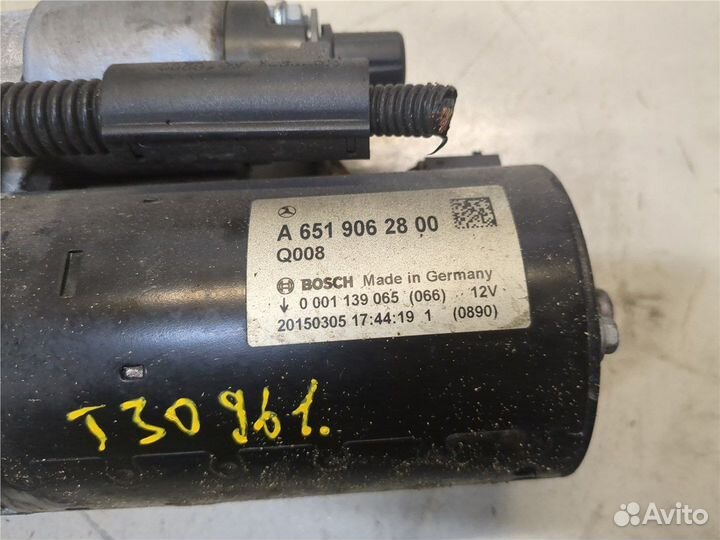 Стартер Mercedes E W212, 2015