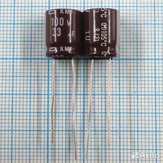 33uF 100v 100v33uF 10x12.5 KMF - Электролитический