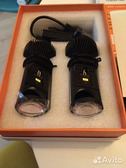 Светодиодные лампы led h4 с линзой