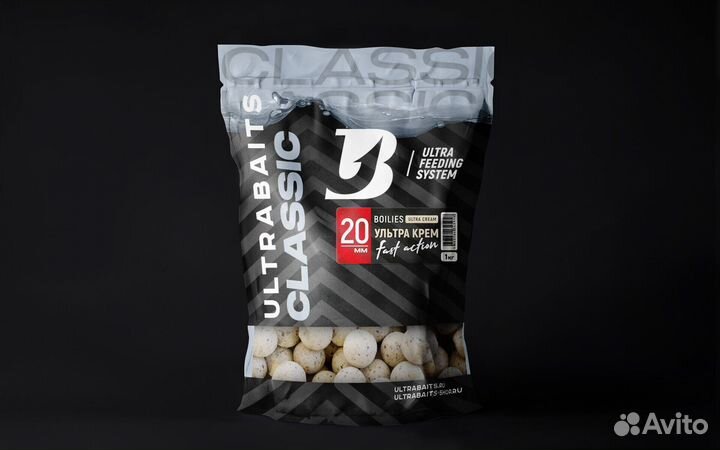 Бойлы прикормочные ultrabaits (ультра крем) 20мм