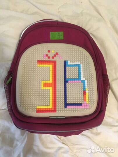 Рюкзак ранец школьный с пикселями