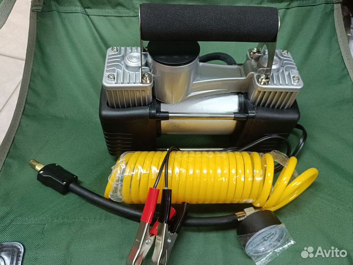 Насос автомобильный компрессор 2-х поршневой