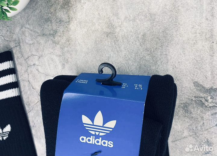 Носки Adidas оригинал чёрные