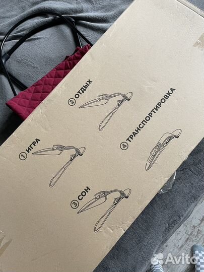 Кресло-качалка, Шезлонг + дуга с игрушками