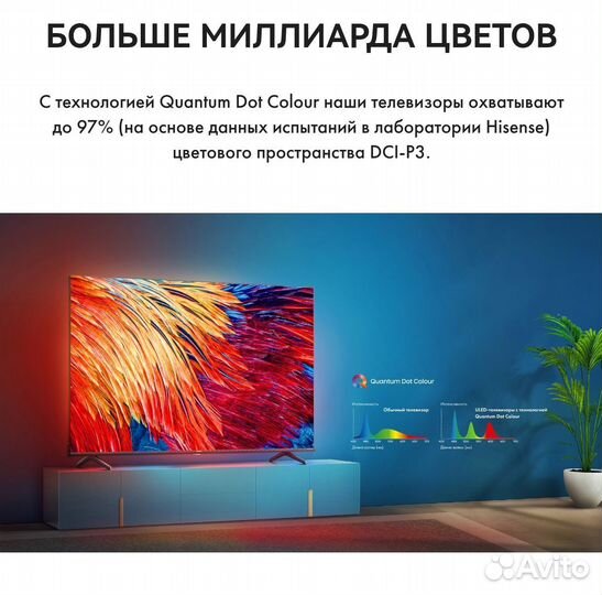Телевизор Hisense 55E7HQ Ростест + Гарантия