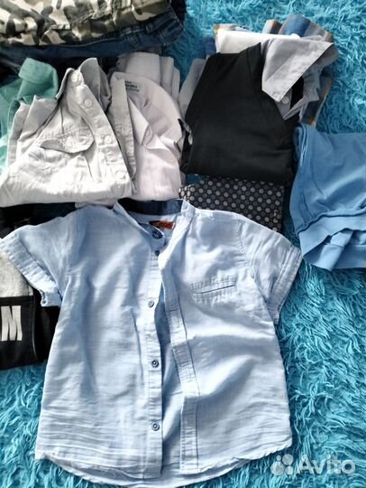 Детские вещи пакетом для мальчика 104 110