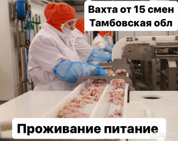 Работа Вахта 15 смен Тамбов Фасовщик-Упаковщик/ца