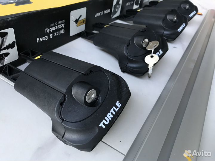 Багажник на крышу с рейлингами Turtle AIR 1