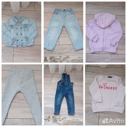 Детские вещи на девочку пакетом 86 92