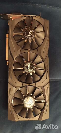 Видеокарта rx580 8gb asus ROG strix gaming
