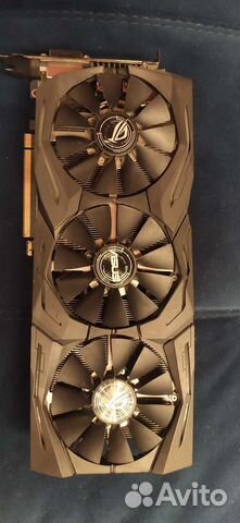 Видеокарта rx580 8gb asus ROG strix gaming