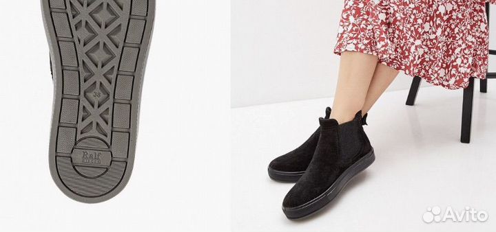 Ботинки челси женские 39 замша