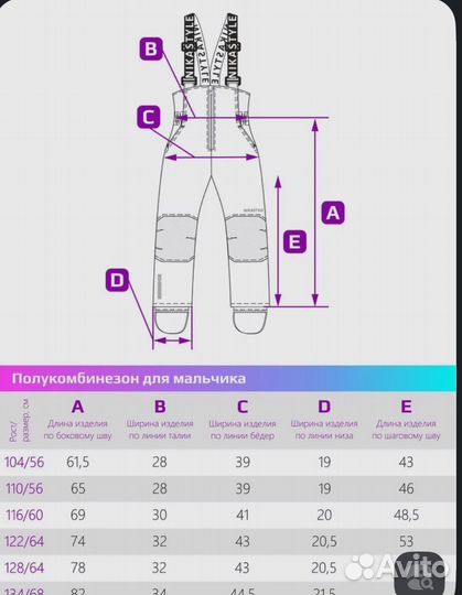 Полукомбинезон зимний Nikastyle 104