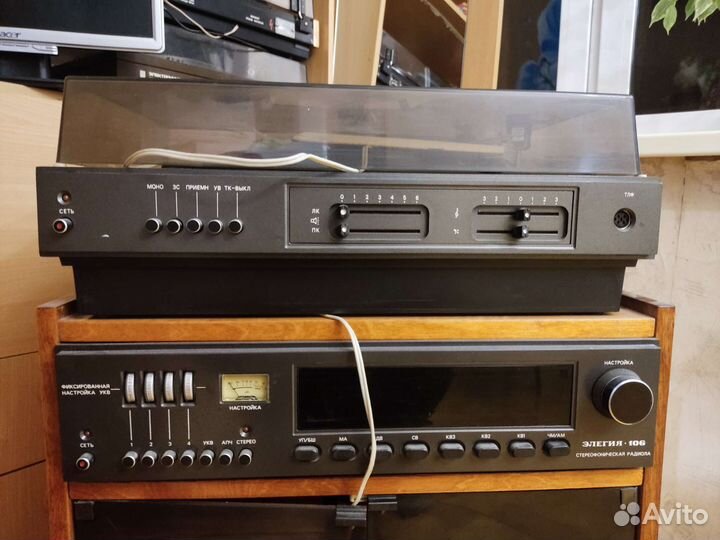 Проигрыватели винила, магнитафоны, усилитель