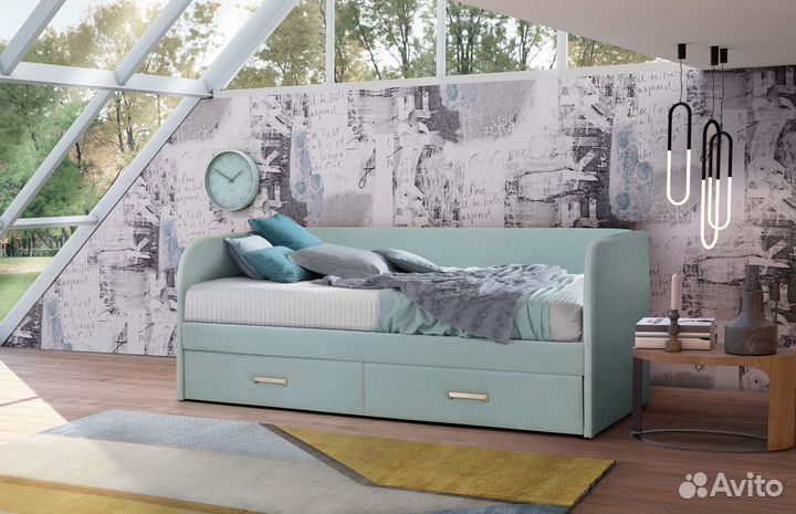 Детская мягкая кровать 