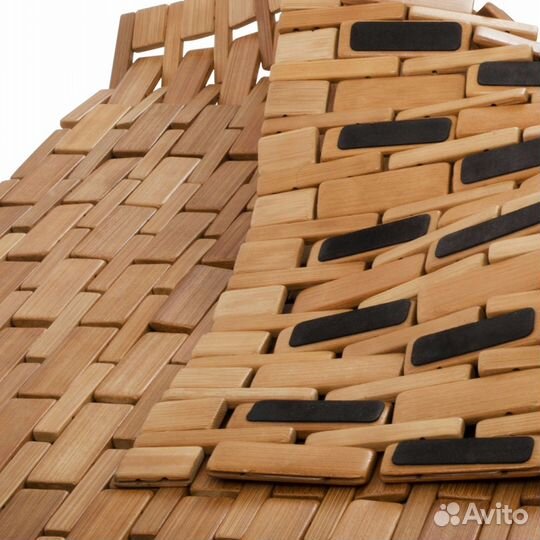 Коврик из бамбука натурального дерева 90х60смх6мм