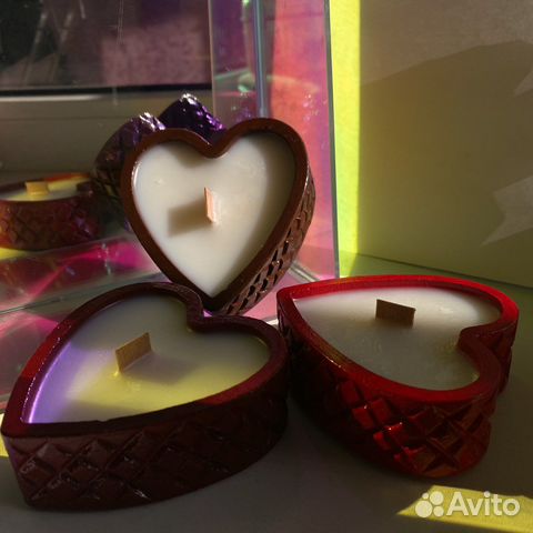 Свечи в виде сердца