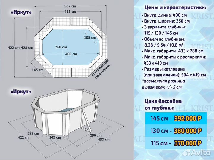 Морозоустойчивый бассейн под ключ