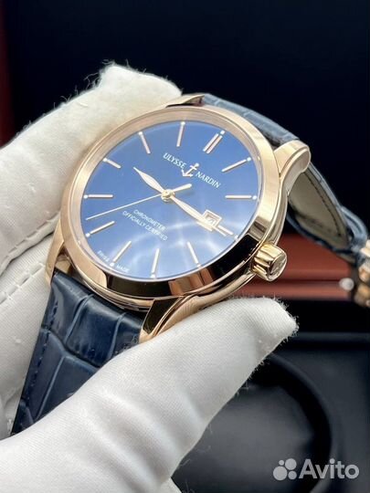 Наручные часы мужские Ulysse Nardin (Miyota) синий