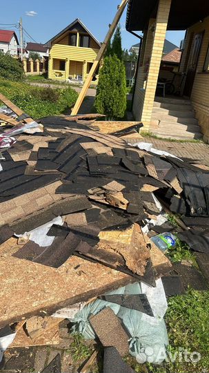 Вывоз ондулина, рубероида/ пухто