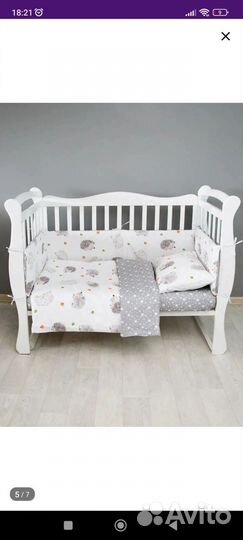 Бортики и балдахин в кроватку