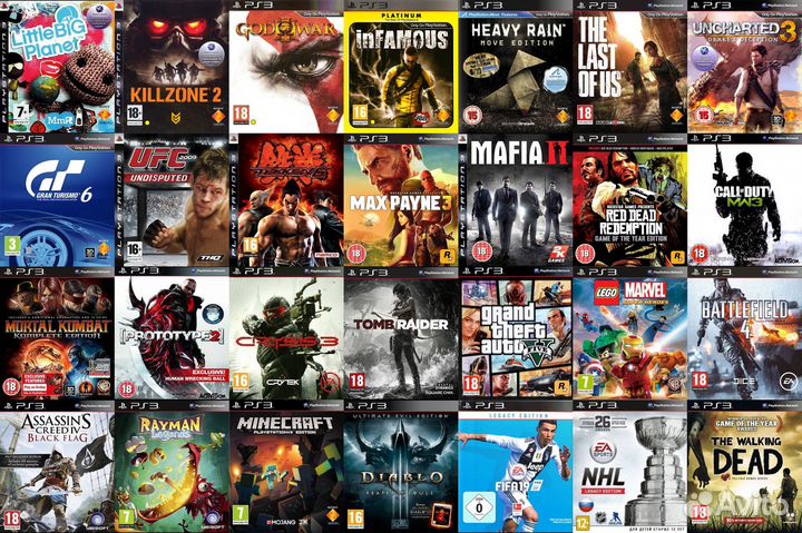 155 топовых игр PS3