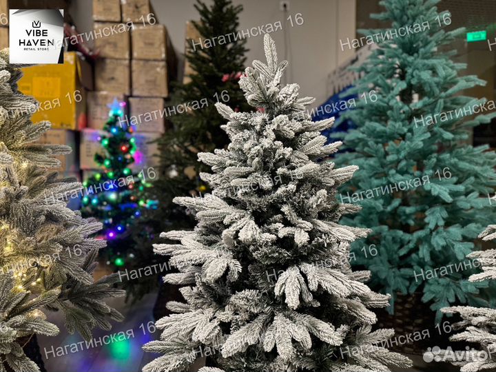 Елка искусственная литая заснеженная Северная