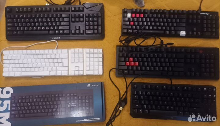 Клавиатуры : HyperX, Apple, Razer, Tesoro, HP